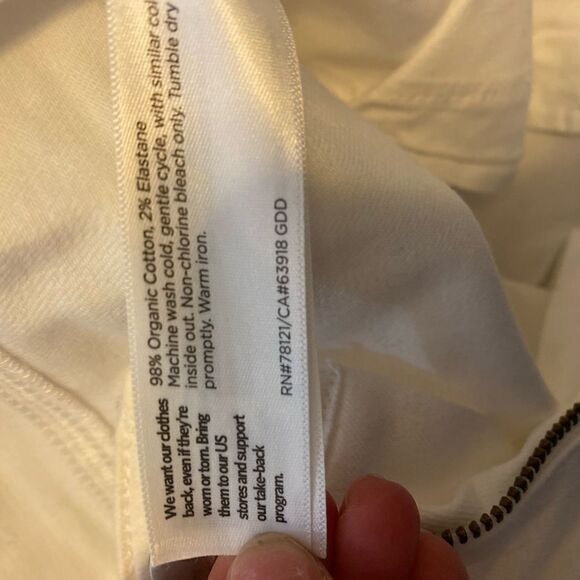 Eileen Fisher Organic Cotton Denim Wide-Leg Jean Easy Fit, Cropped Length S $218 - Picture 4 of 12